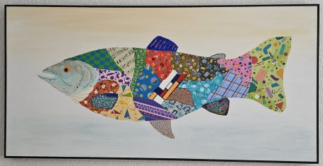 Fisch auf Holz